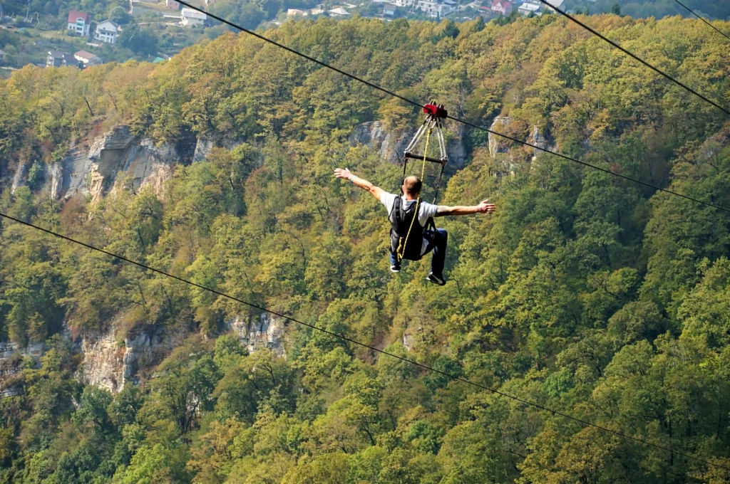 top zip-lining locations USA